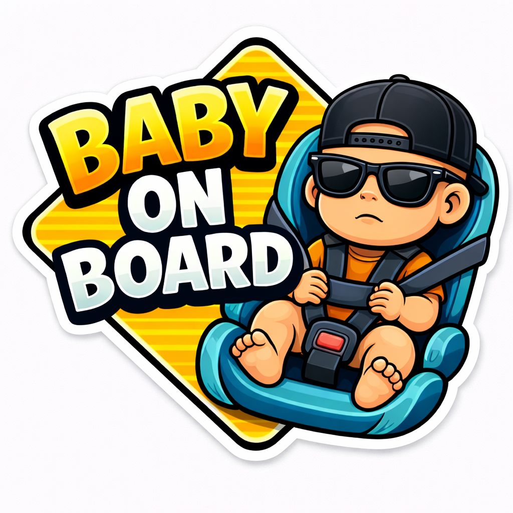 Baby on Board (Black Cap)